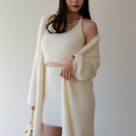 毛毛三件式套裝