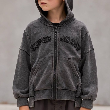 剪裁水洗連帽外套