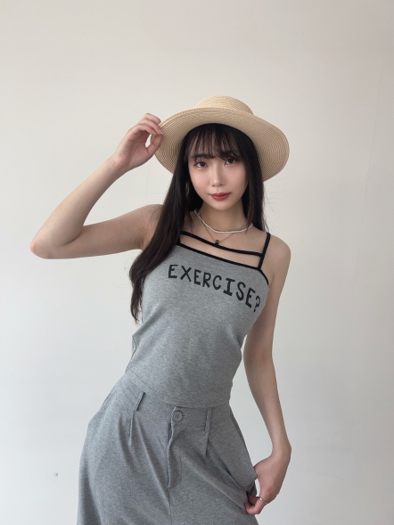細肩字母小可愛套裝