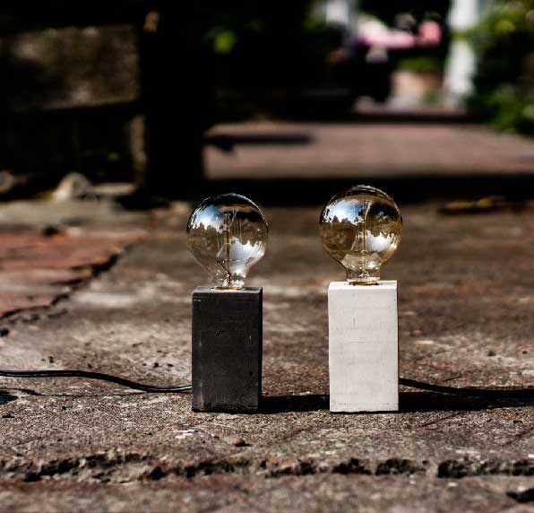 曙MUSE｜磚紋水泥長方燈