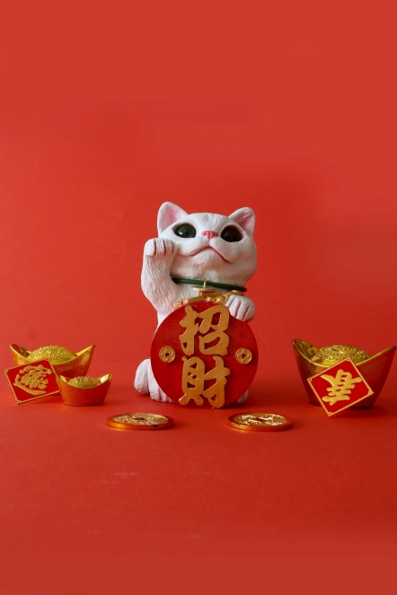 錢多多招財貓擺飾